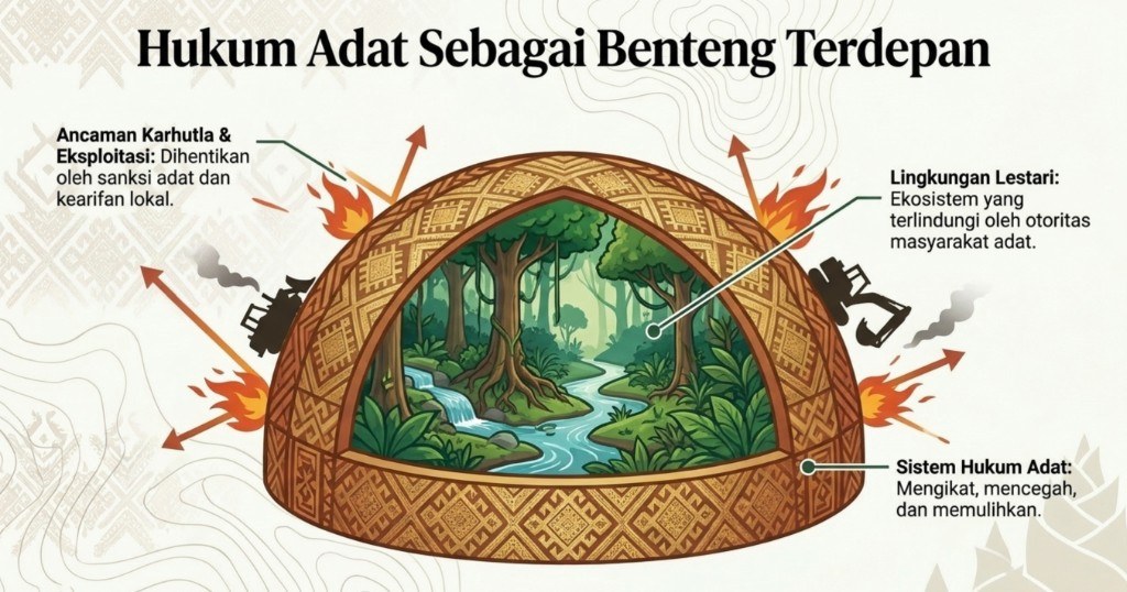 Hukum adat sebagai benteng terdepan